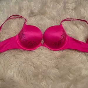 Victoria’s Secret very sexy push up 34d hot pink new